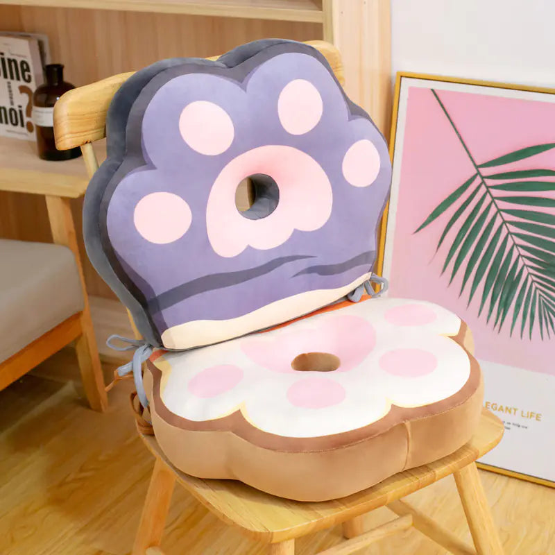 Cat Paw plush floor cushion